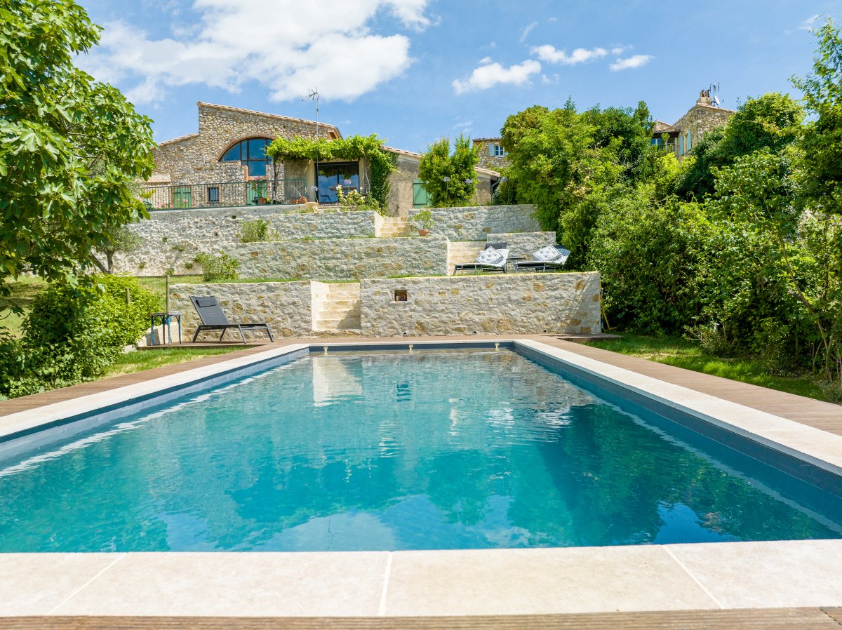 Photo piscines drone en Drôme Photographie immobilière de piscine